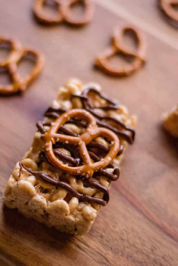 Cheerio Peanut Butter Pretzel Squares