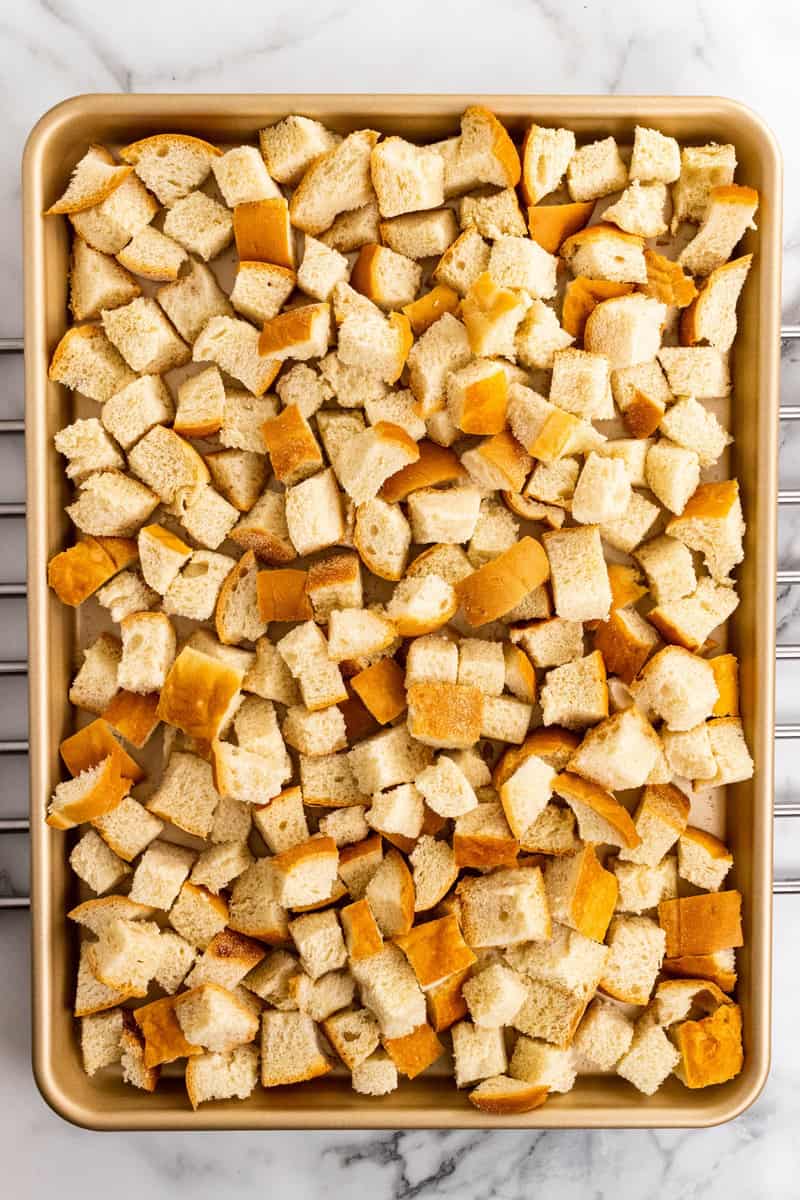 bread on baking sheet before baking