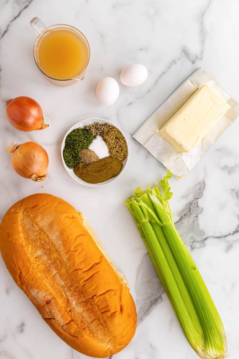 ingredients for the stuffing