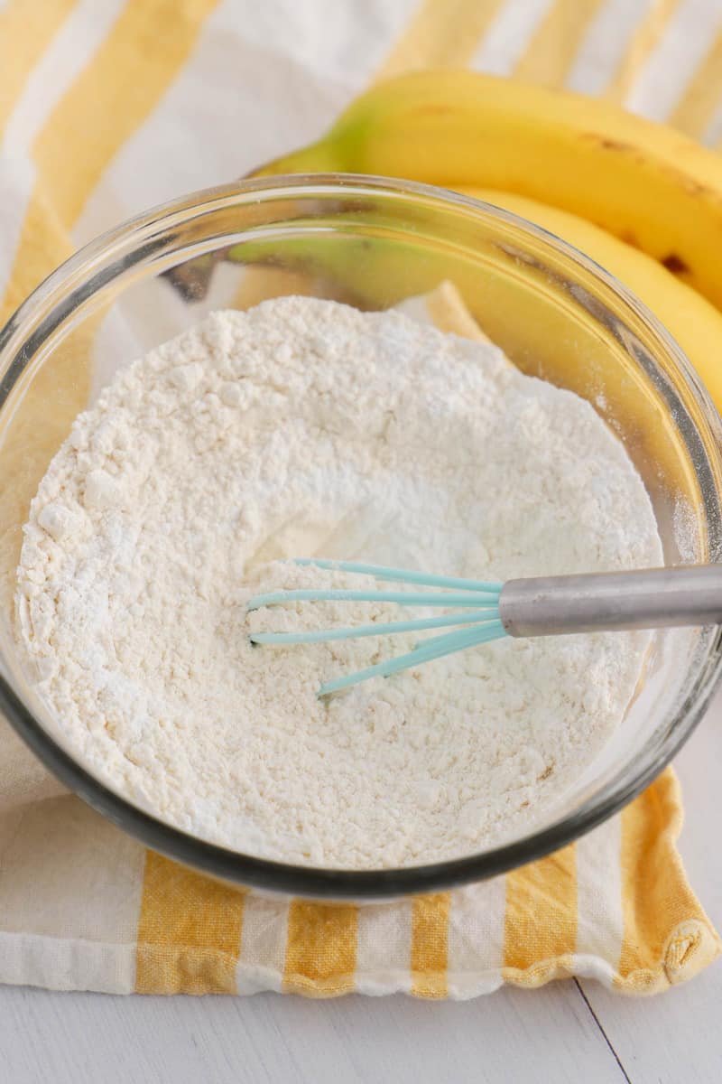 whisking together the dry ingredients