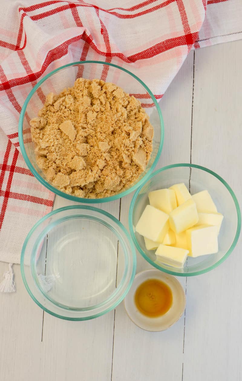 ingredients for homemade syrup