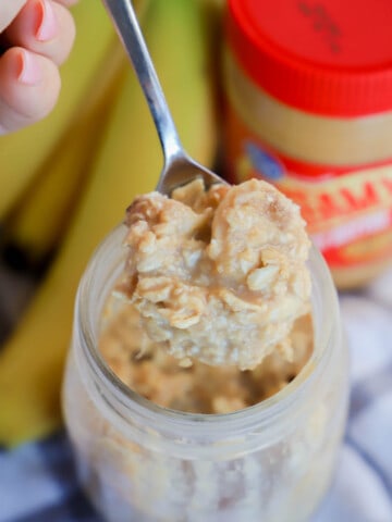 Peanut Butter Banana Overnight Oats