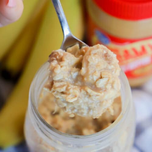 Peanut Butter Banana Overnight Oats