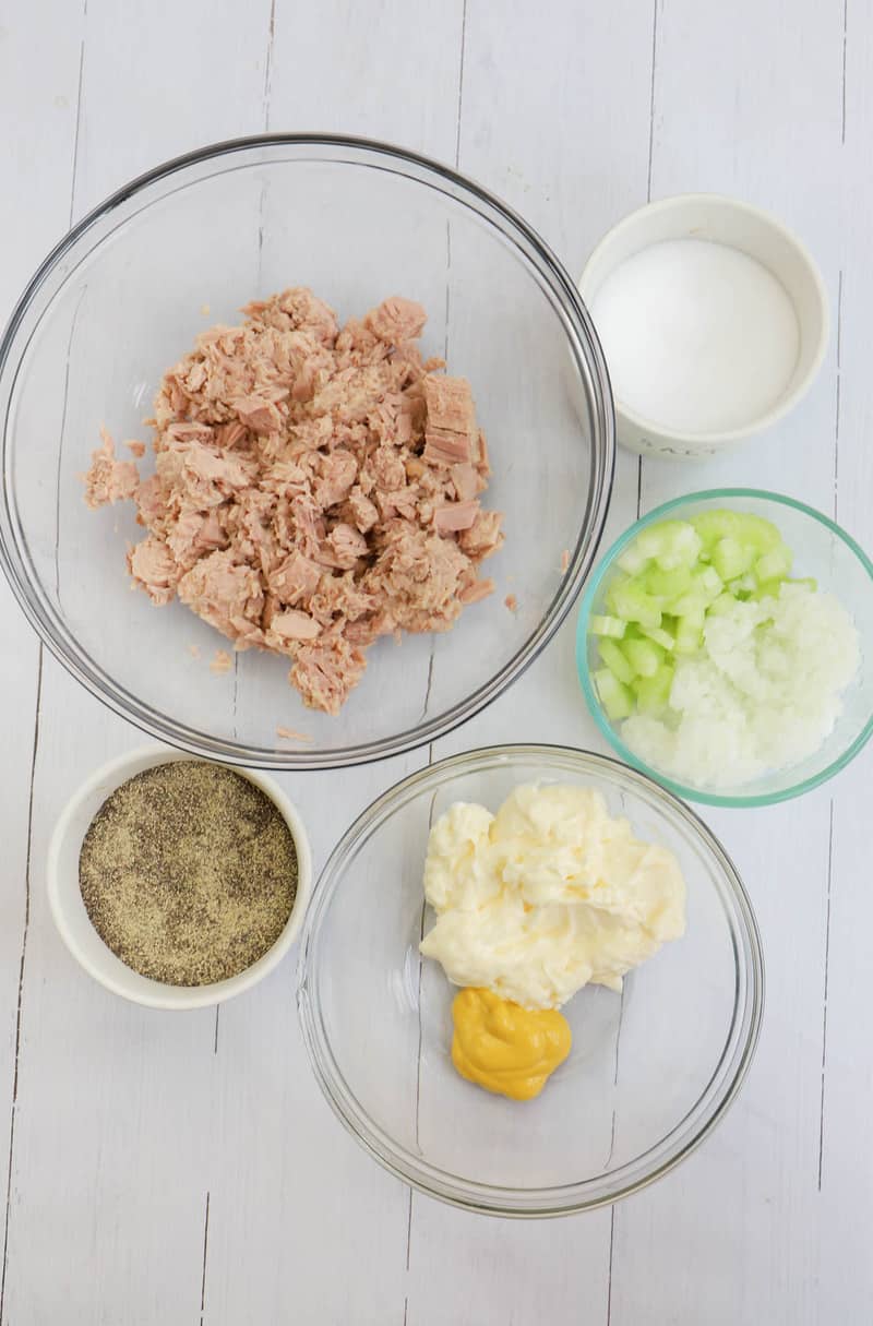 ingredients for tuna salad