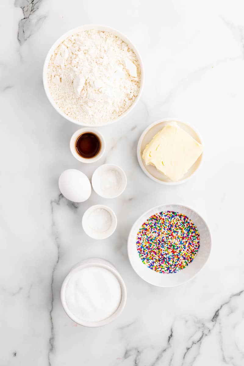 ingredients for sprinkle cookies