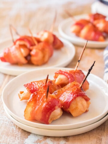 Bacon Wrapped Chicken Bites