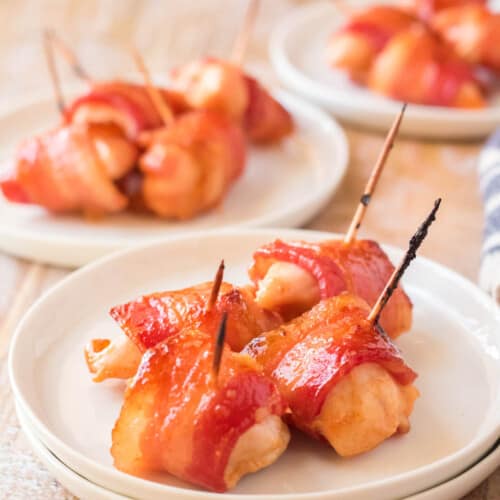 Bacon Wrapped Chicken Bites