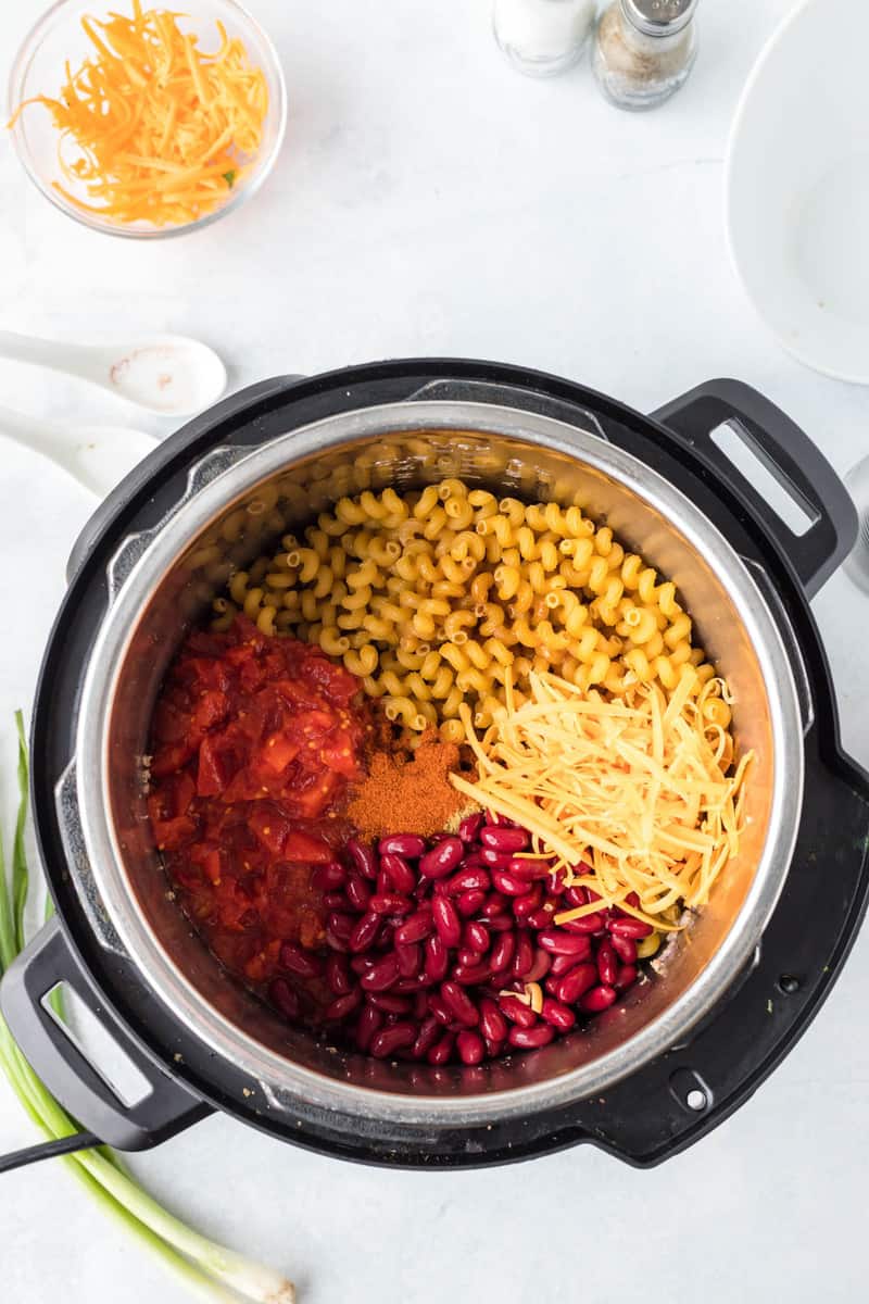 adding the remaining ingredients to the slow cooker