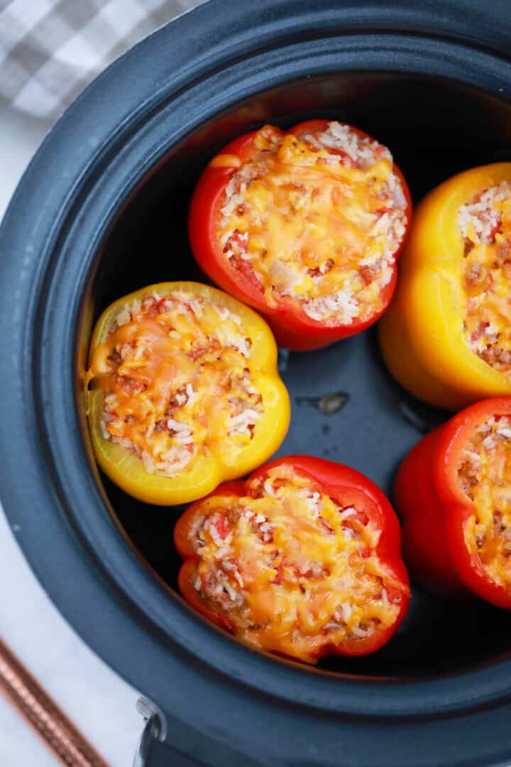 stuffed peppers in the slow cooker