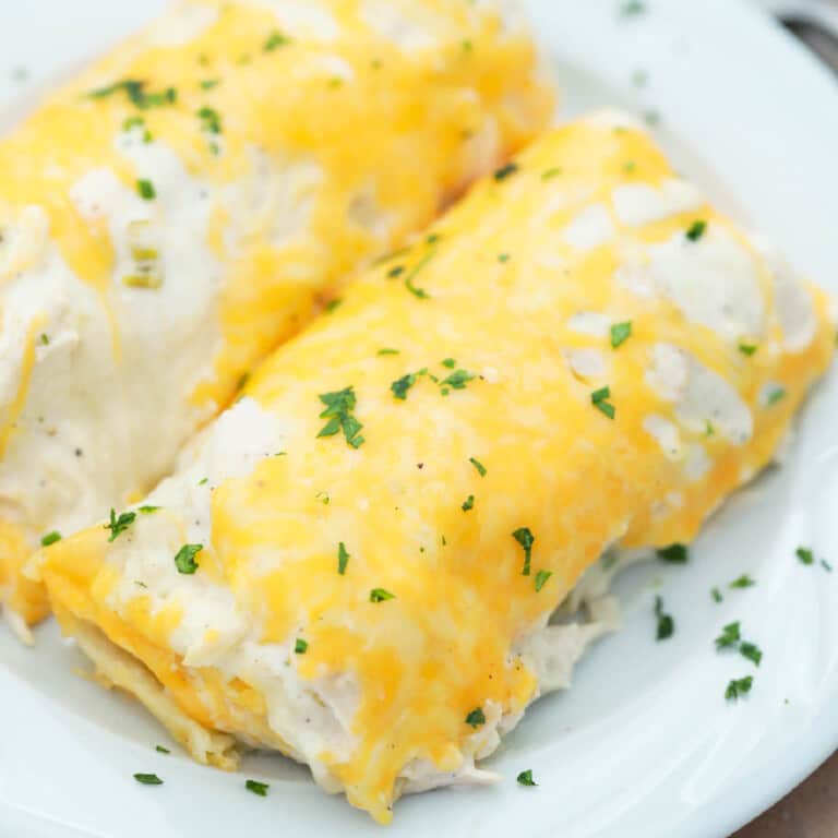 Sour Cream Chicken Enchiladas • The Diary of a Real Housewife
