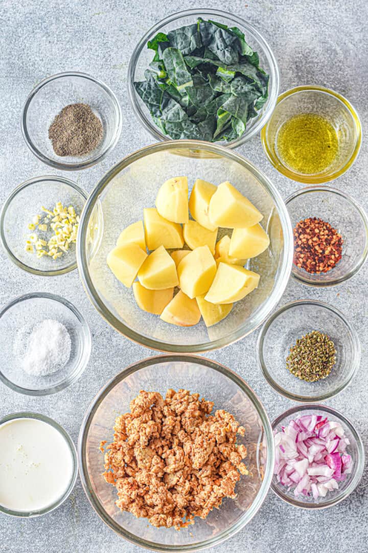 ingredients for zuppa toscana 