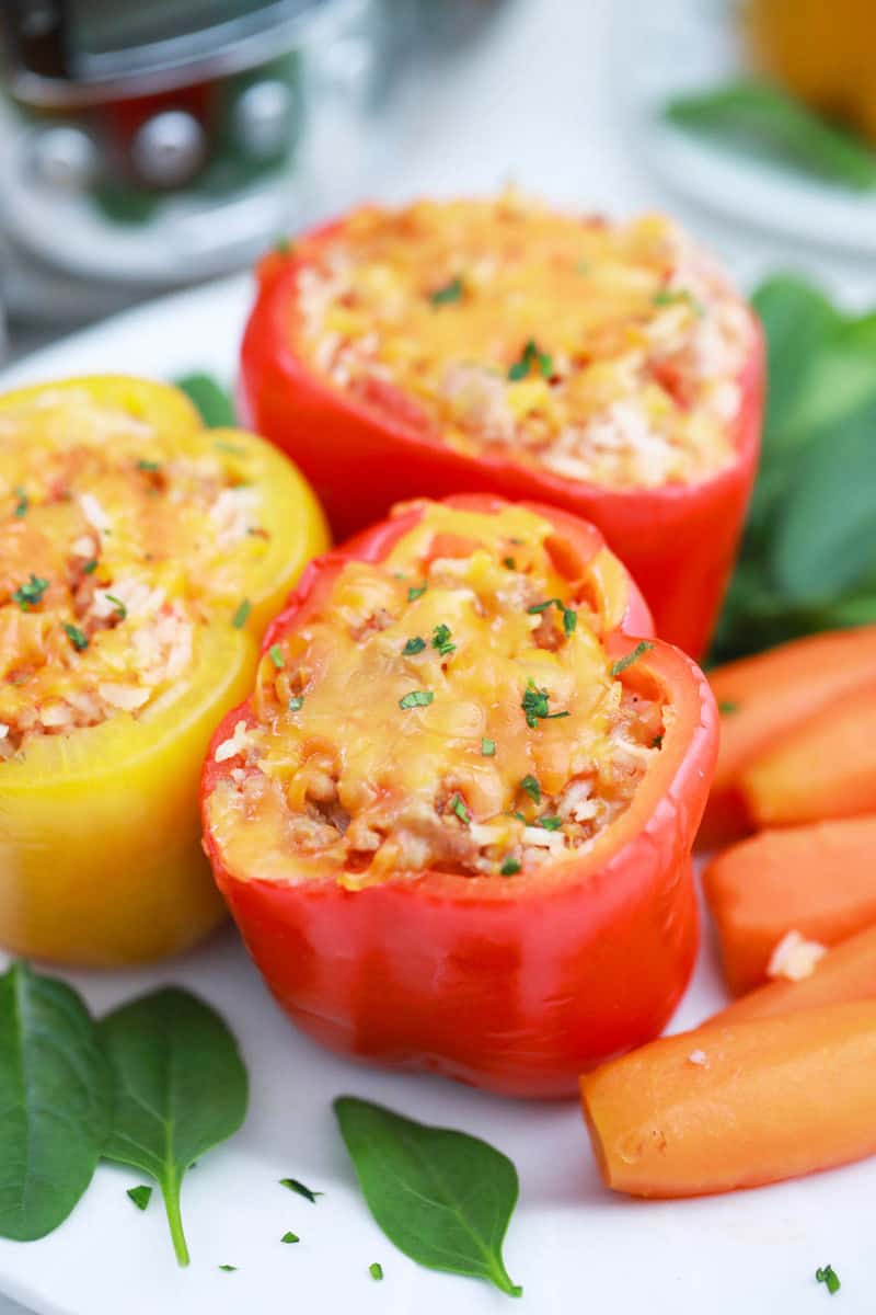 Slow Cooker Stuffed Peppers • The Diary of a Real Housewife