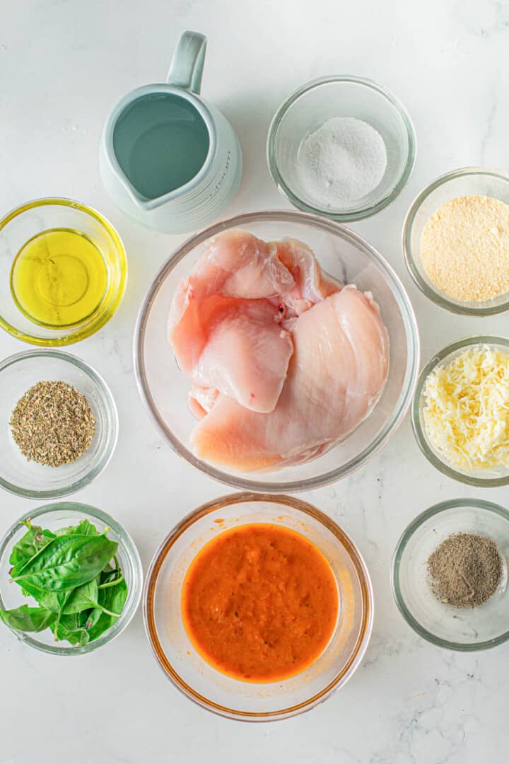 ingredients for chicken parmesan