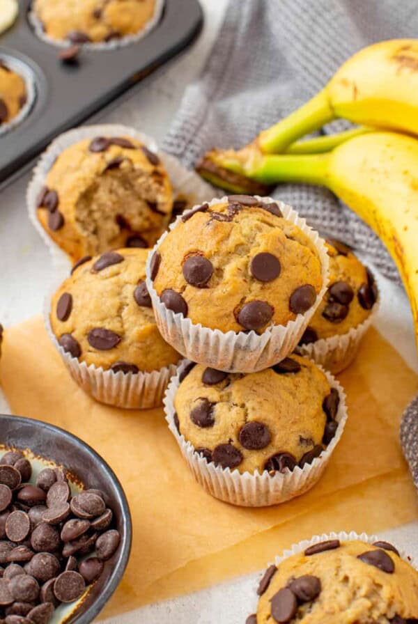Banana Chocolate Chip Muffins