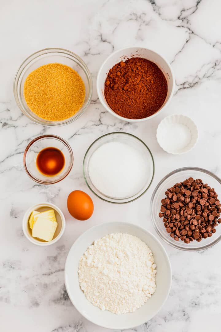 ingredients for the cookies