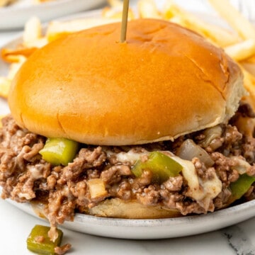 Philly Cheesesteak Sloppy Joes