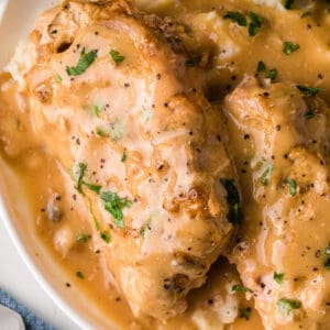 Slow Cooker Smothered Pork Chops