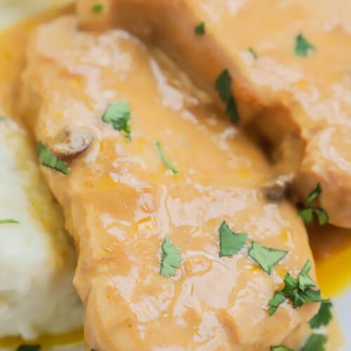 Slow Cooker Smothered Pork Chops