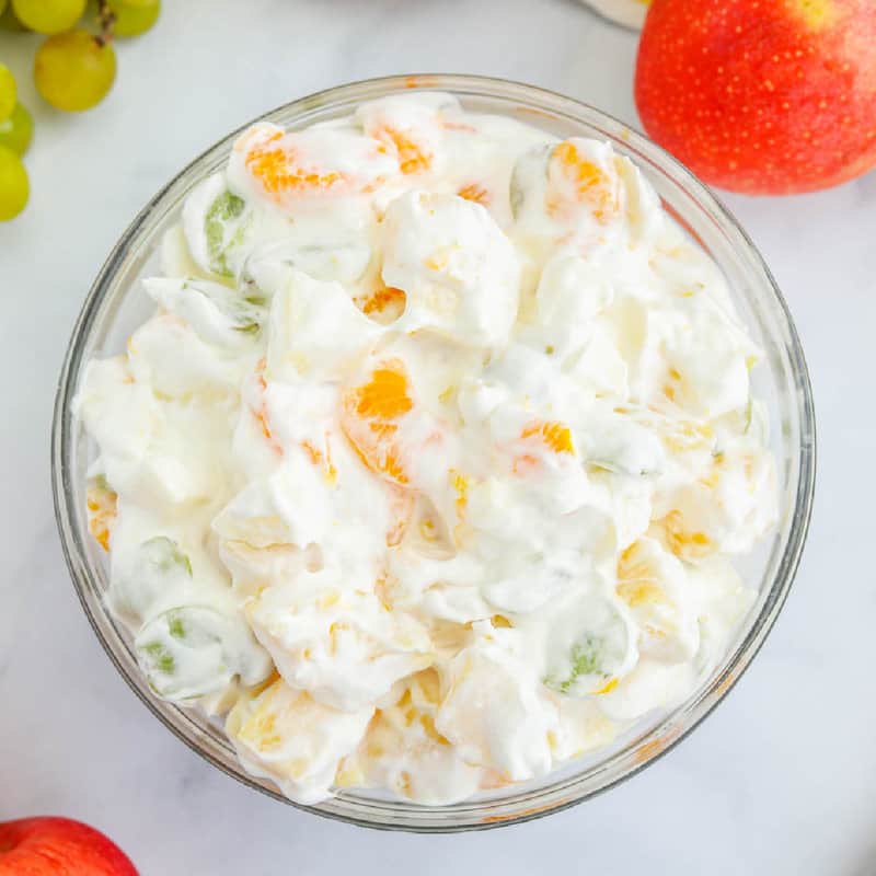 Creamy Fruit Salad • The Diary of a Real Housewife