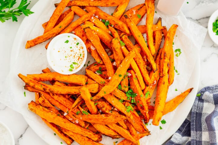 Air Fryer Sweet Potato Fries • The Diary of a Real Housewife