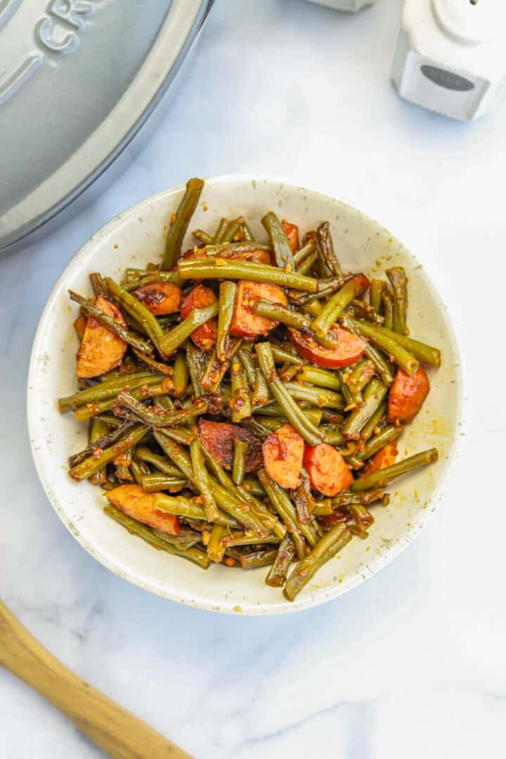 top-down view of Southern Green Beans.