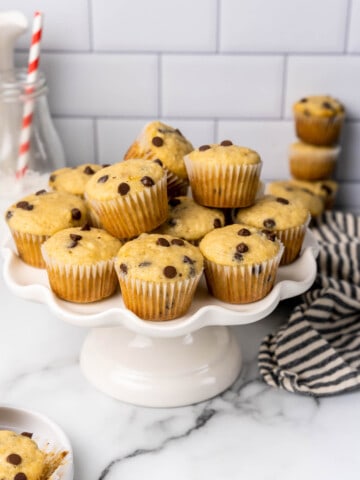 Mini Banana Chocolate Chip Muffins