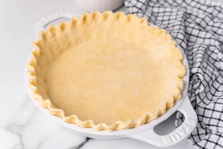 pie crust in pie pan.