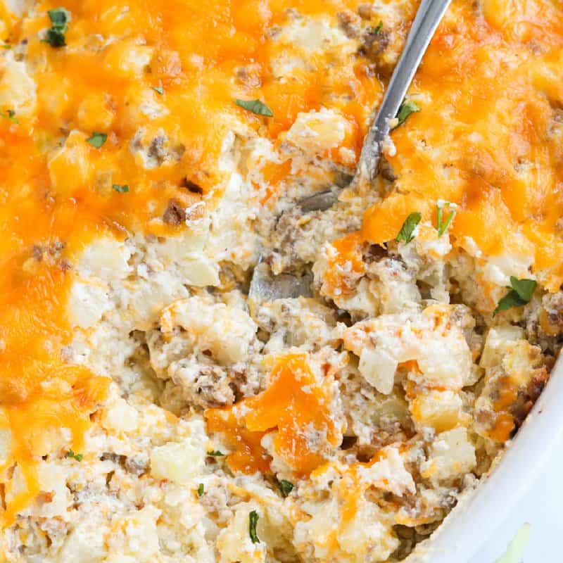 Hamburger Hashbrown Casserole • The Diary of a Real Housewife