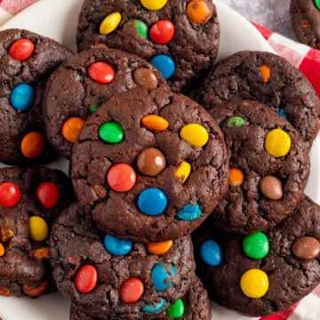 Chocolate M&M Cookies