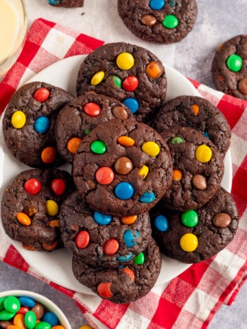 Chocolate M&M Cookies