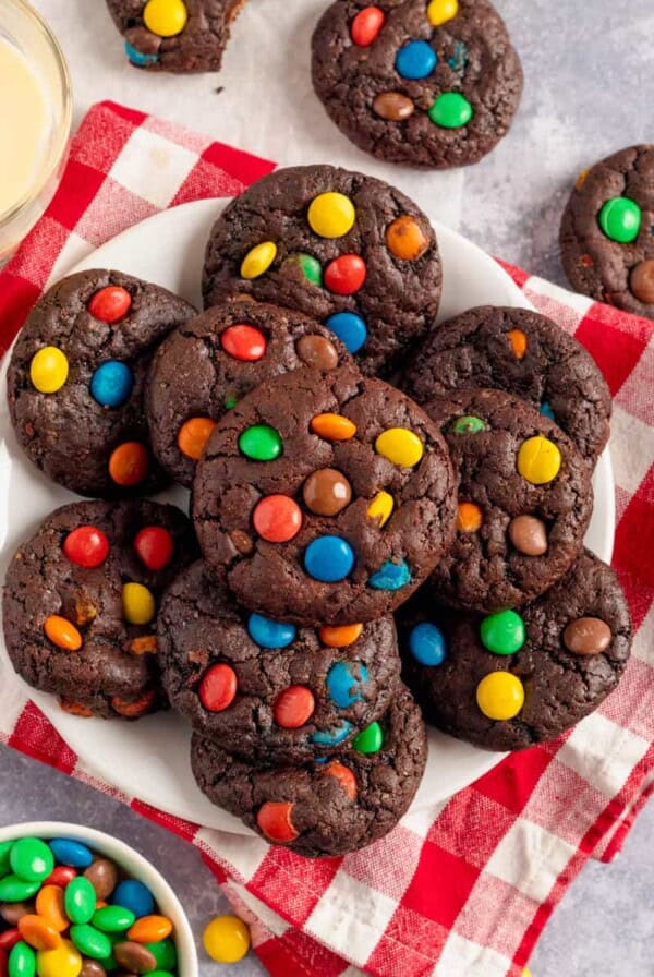 Chocolate M&M Cookies