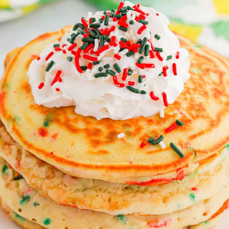 Christmas Pancakes (Sugar & Dairy Free) - The Hint of Rosemary