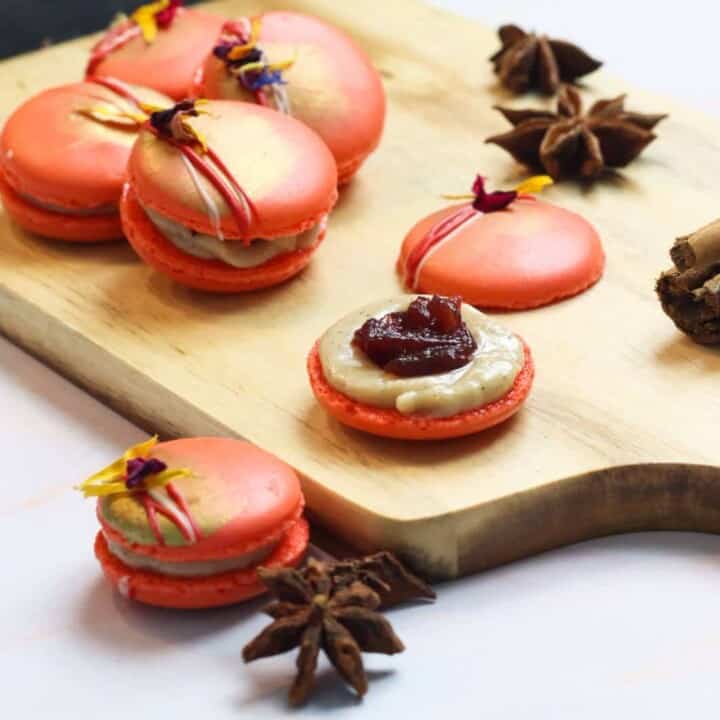 Fall Spice Cranberry French Macaron Recipe