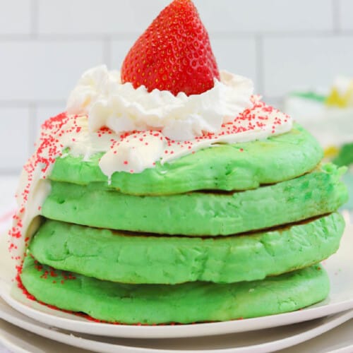 https://www.thediaryofarealhousewife.com/wp-content/uploads/2022/11/Grinch-Pancakesrecipe-card-500x500.jpg