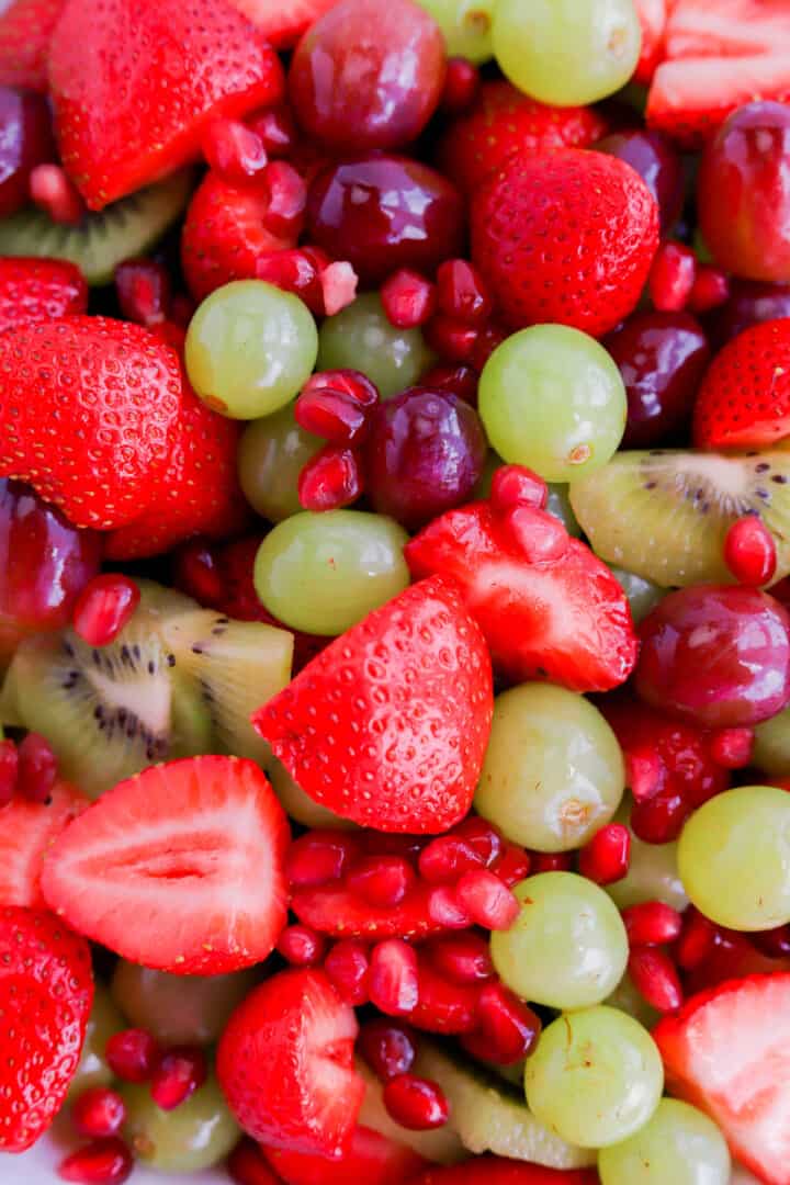 Christmas fruit salad close ups picture