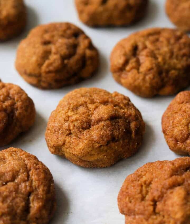 pumpkin snickerdoodle cookies