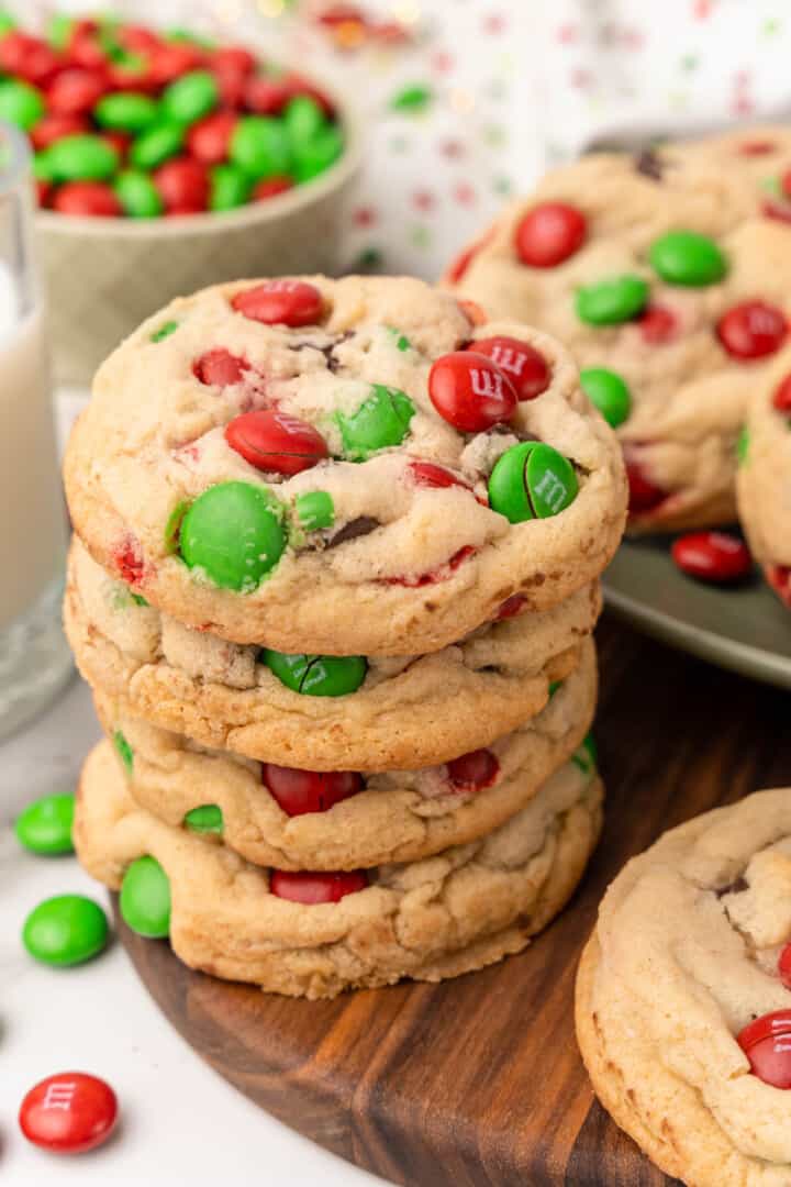 four cookies stacked on top of each other.