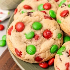 Christmas M&M Cookies