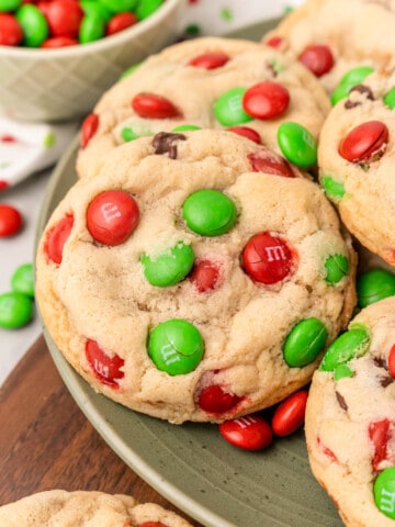 Christmas M&M Cookies