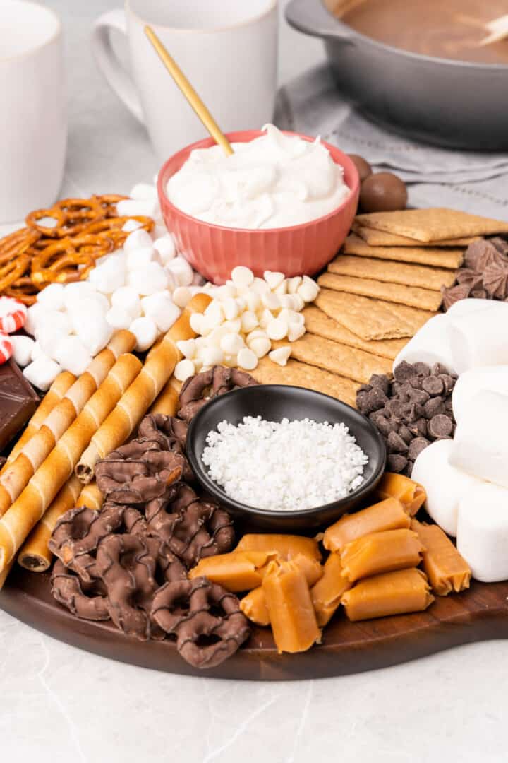 Hot Chocolate Bar with all the toppings