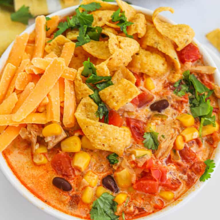 Creamy Chicken Tortilla Soup • The Diary of a Real Housewife