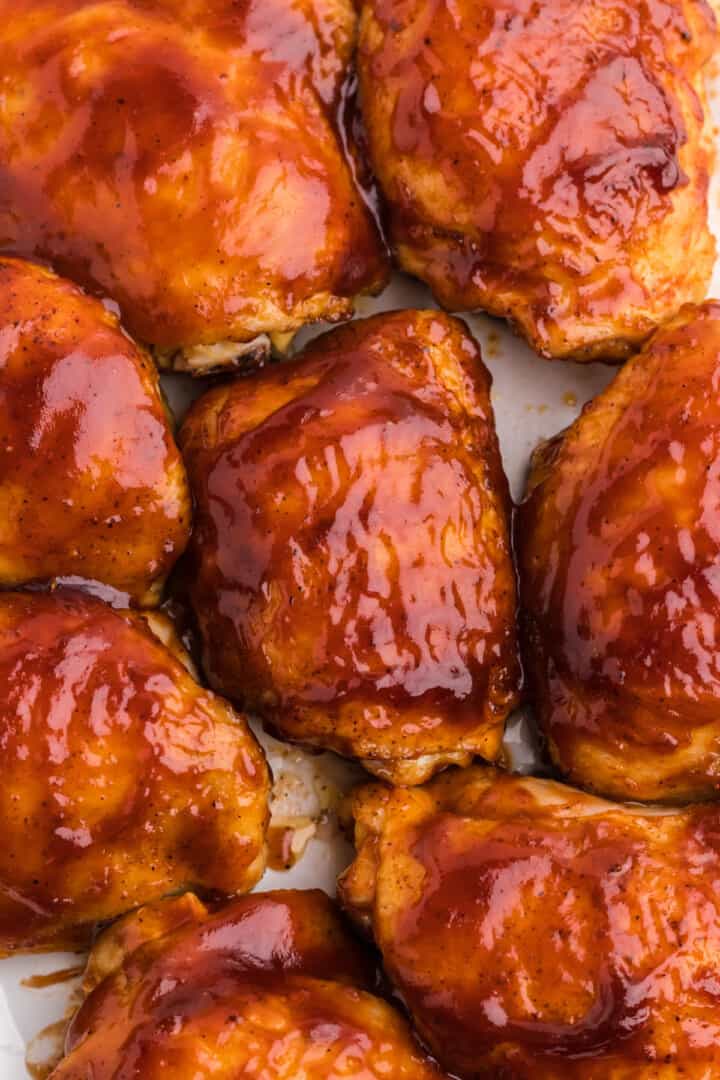 Baked BBQ Chicken Thighs • The Diary of a Real Housewife