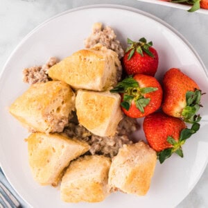 Biscuit and Gravy Casserole