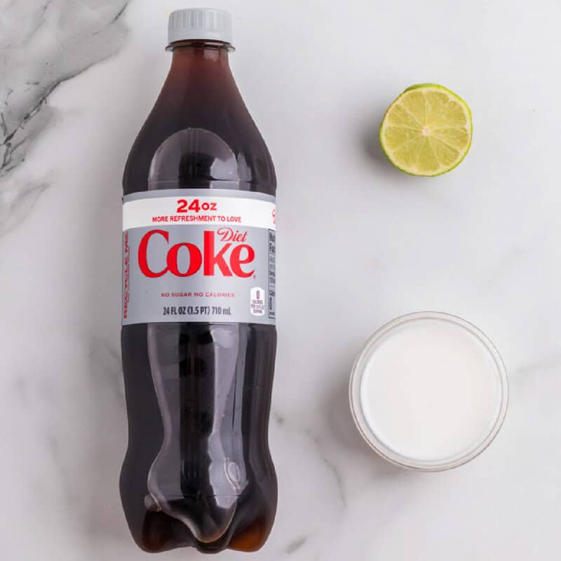 all ingredients needed for recipe listed below sitting on a white countertop.