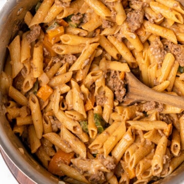 Philly Cheesesteak Pasta