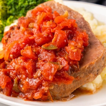 Slow Cooker Swiss Steak Recipe Card