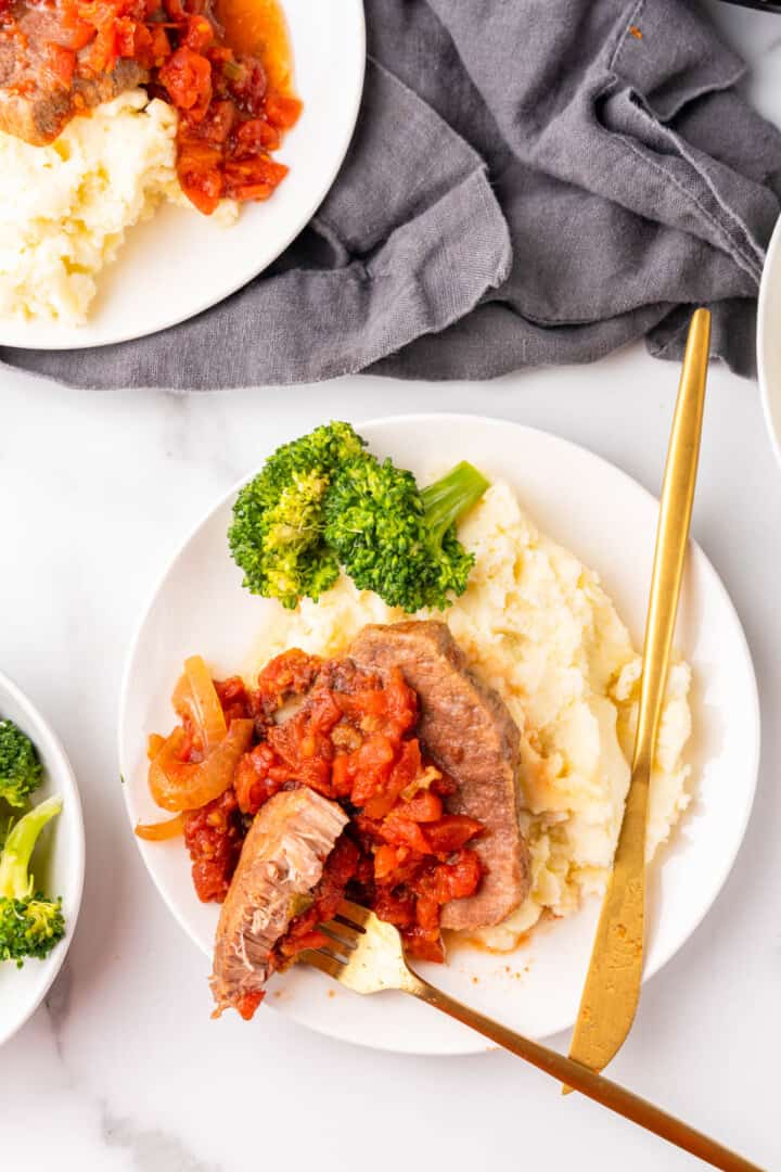 topview of Swiss Steak.