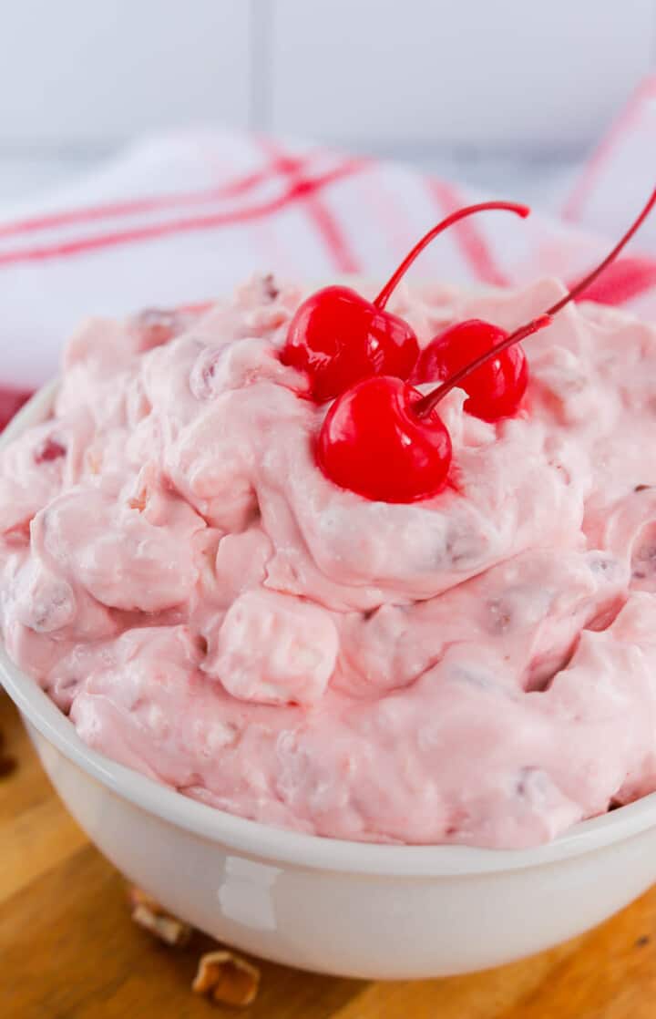 closeup of Cherry Fluff.