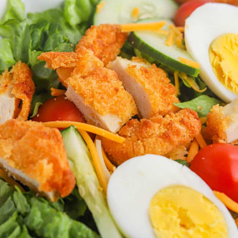 Crispy Chicken Salad • The Diary of a Real Housewife