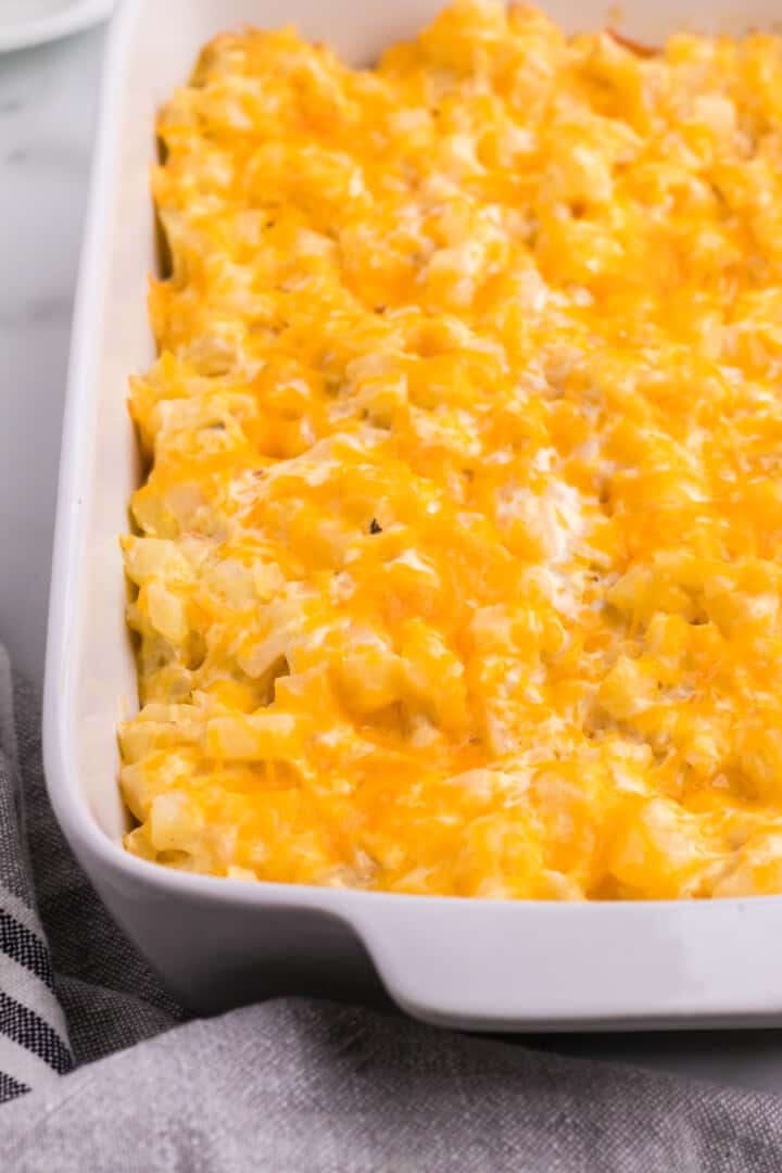 baked cheesy potato casserole.